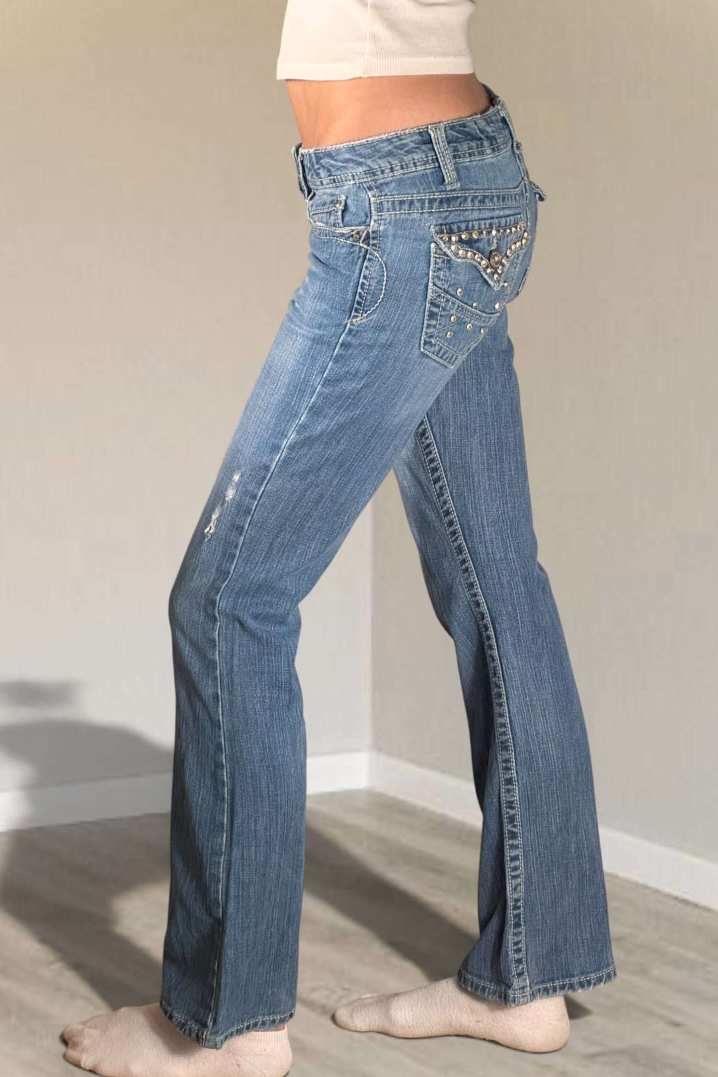Lågmidjade jeans stl: XS