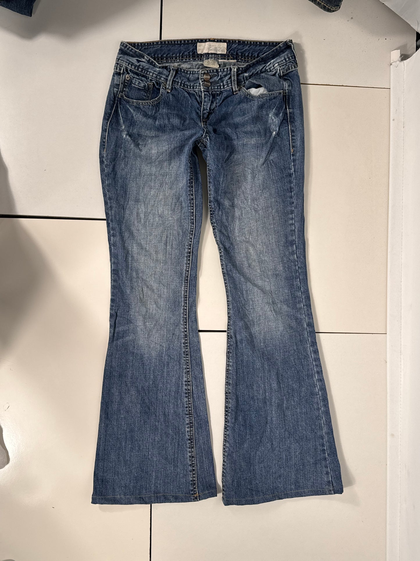 Lavtaljede jeans str: S
