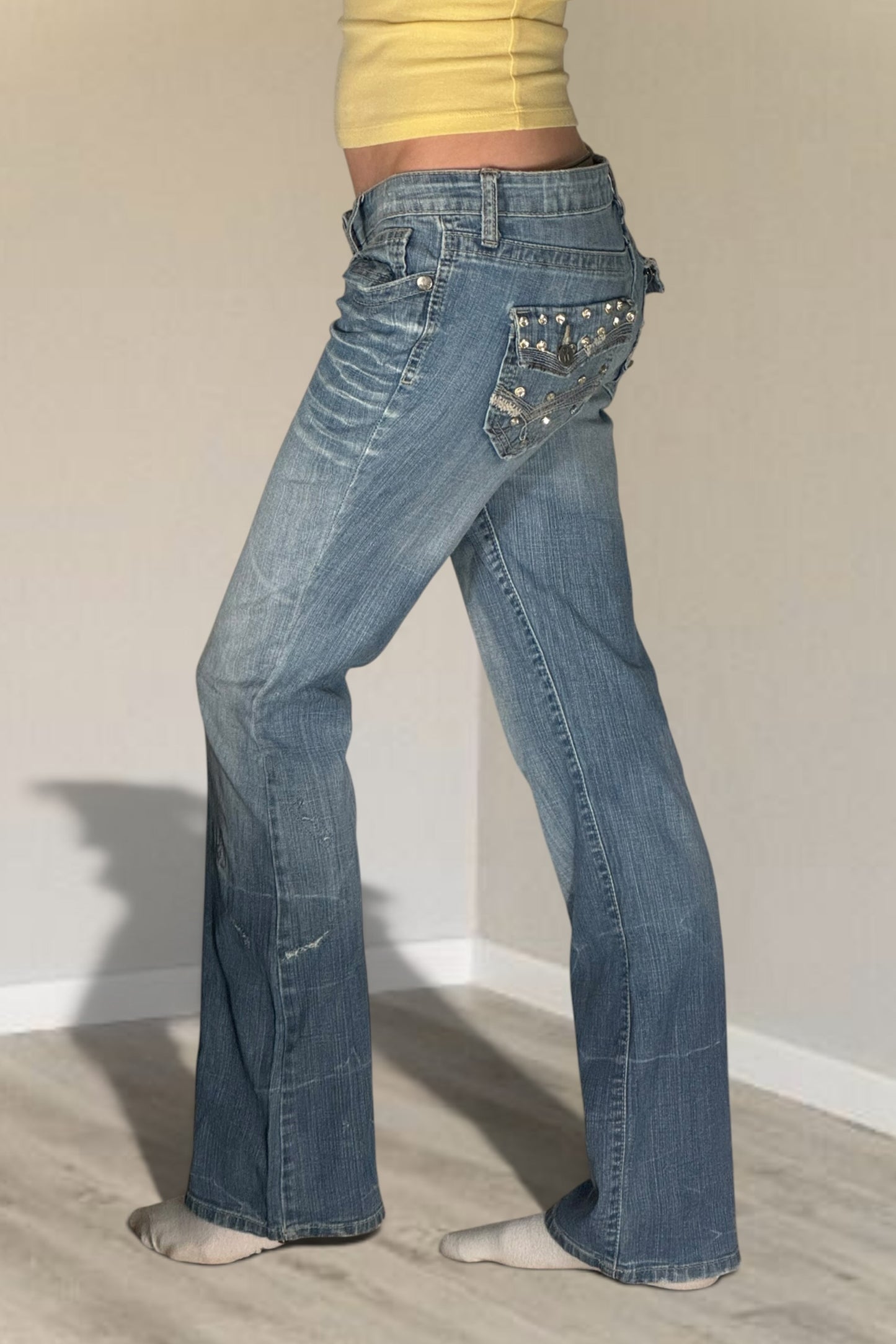 Lågmidjade jeans stl: S