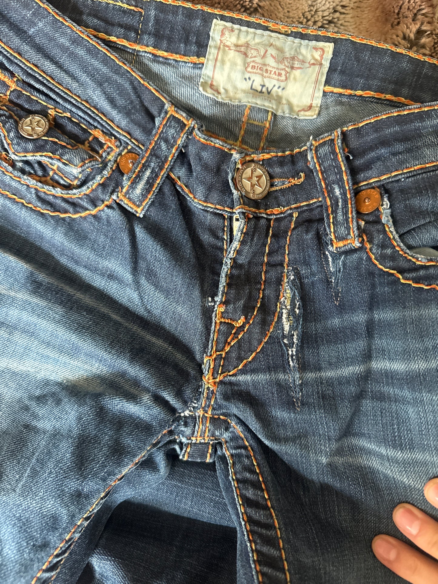 Lågmidjade jeans stl: XS