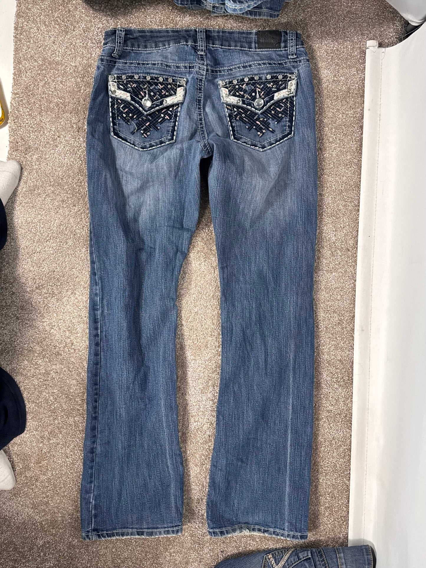 Lavtaljede jeans str: M