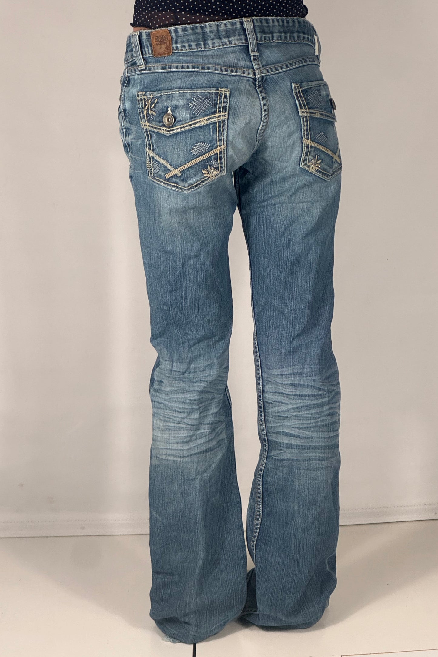 Lavtaljede jeans str: S