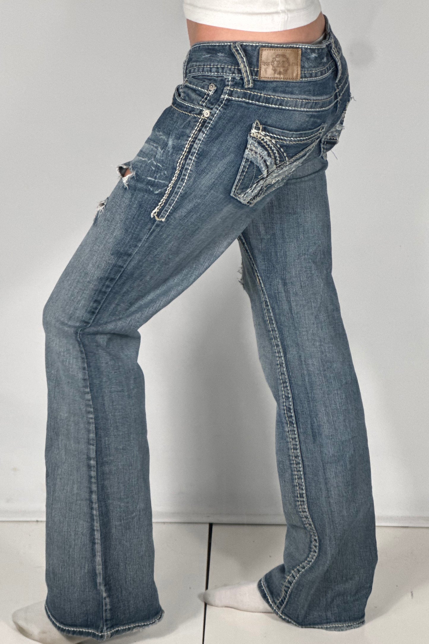 Lågmidjade jeans stl: S/M