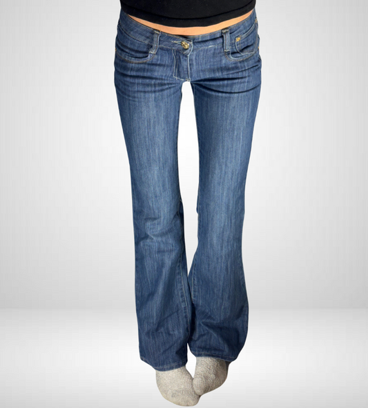 Lågmidjade jeans–stl: XS