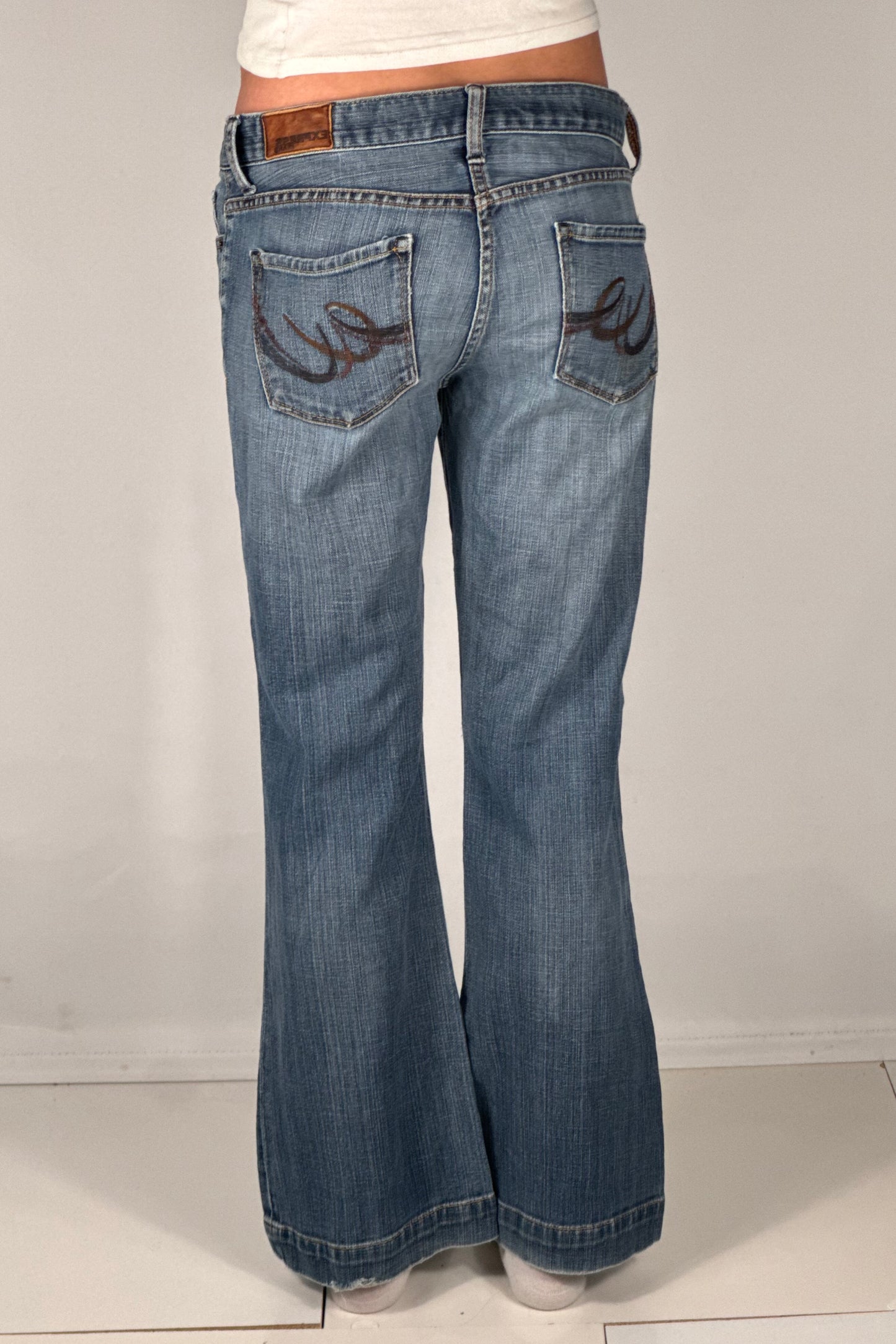 Lågmidjade jeans stl: S