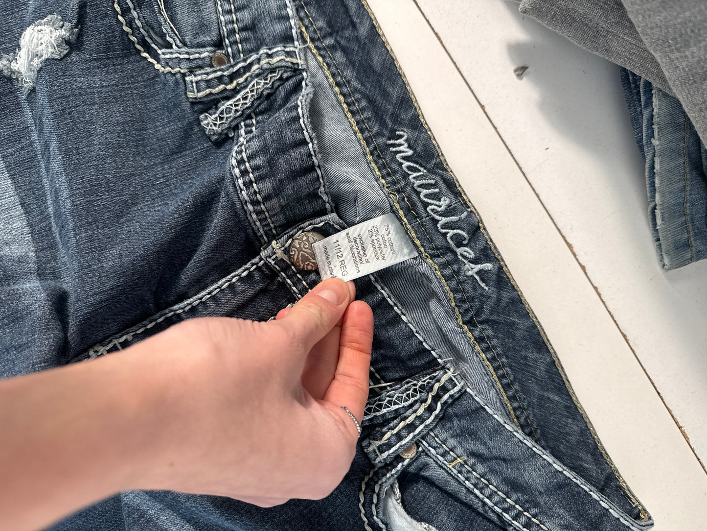 Lågmidjade jeans stl: M