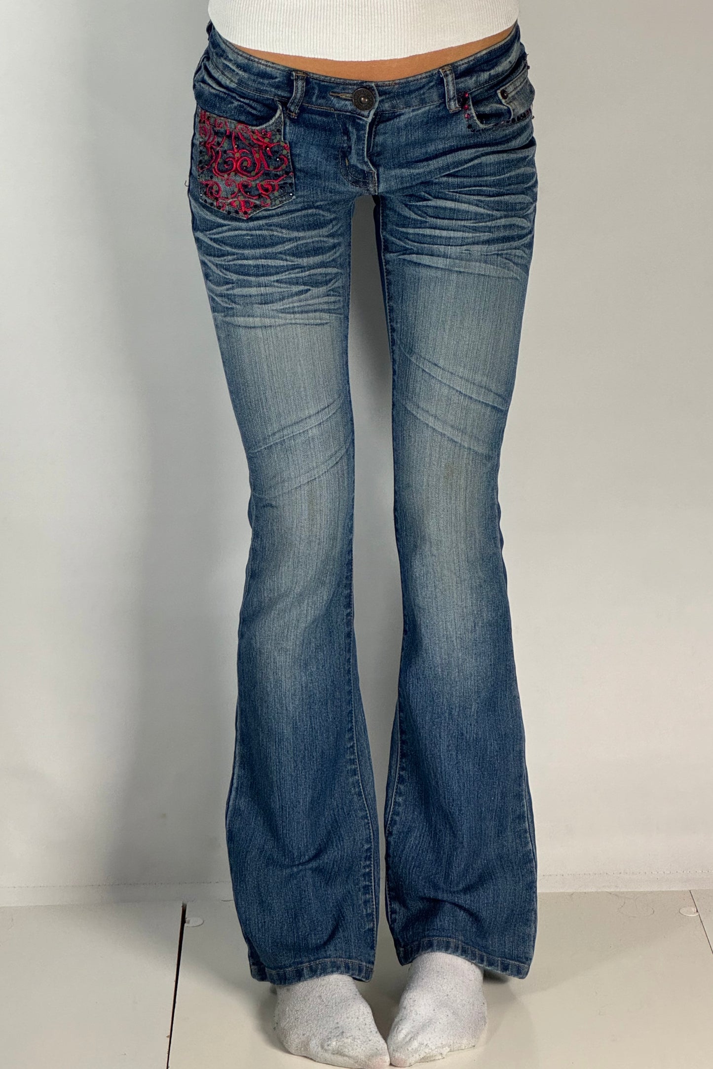 Lågmidjade jeans stl: XXS