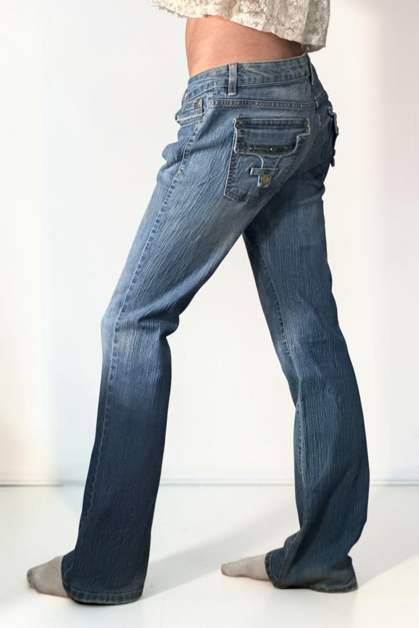 Lågmidjade jeans stl: S/M