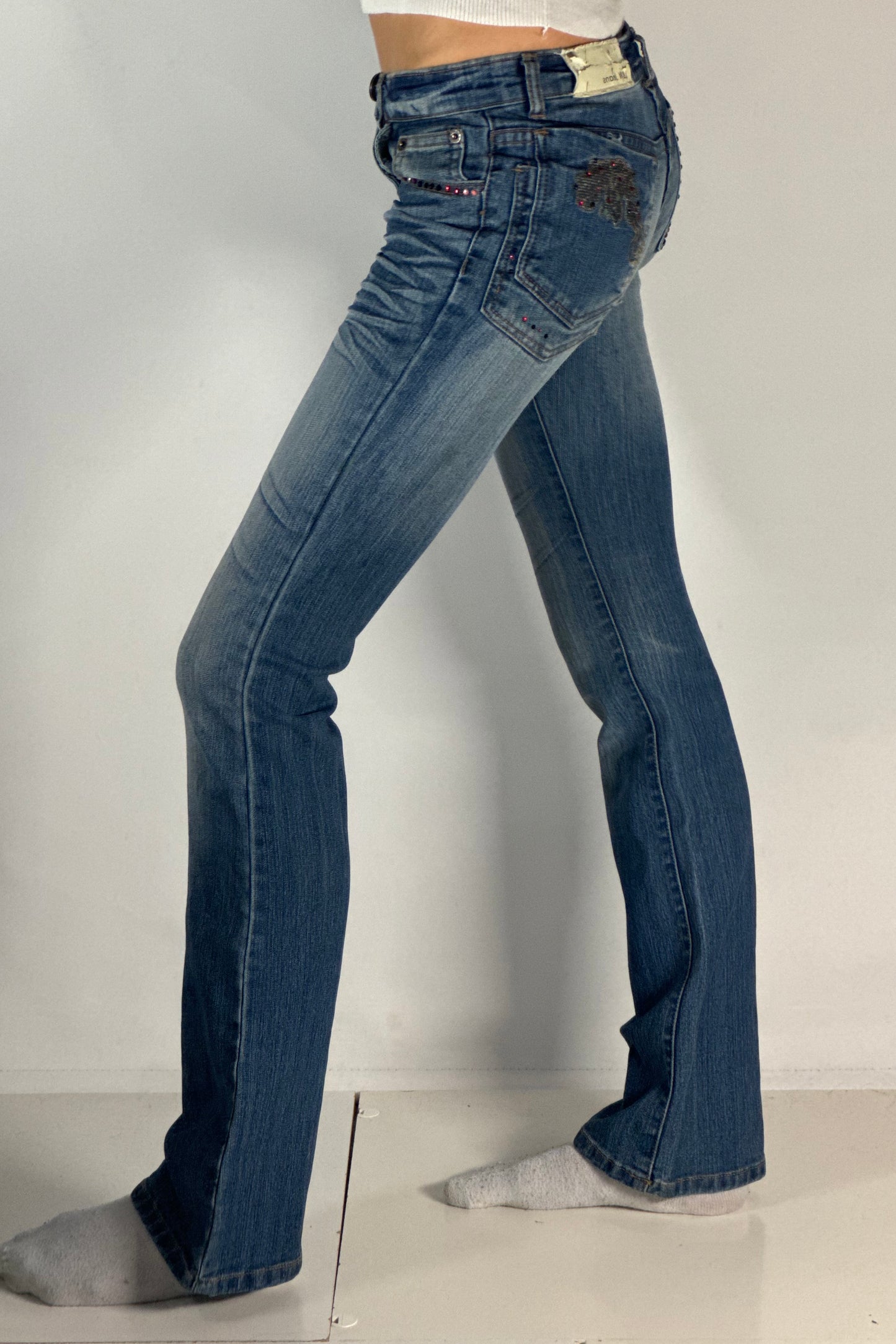 Lågmidjade jeans stl: XXS