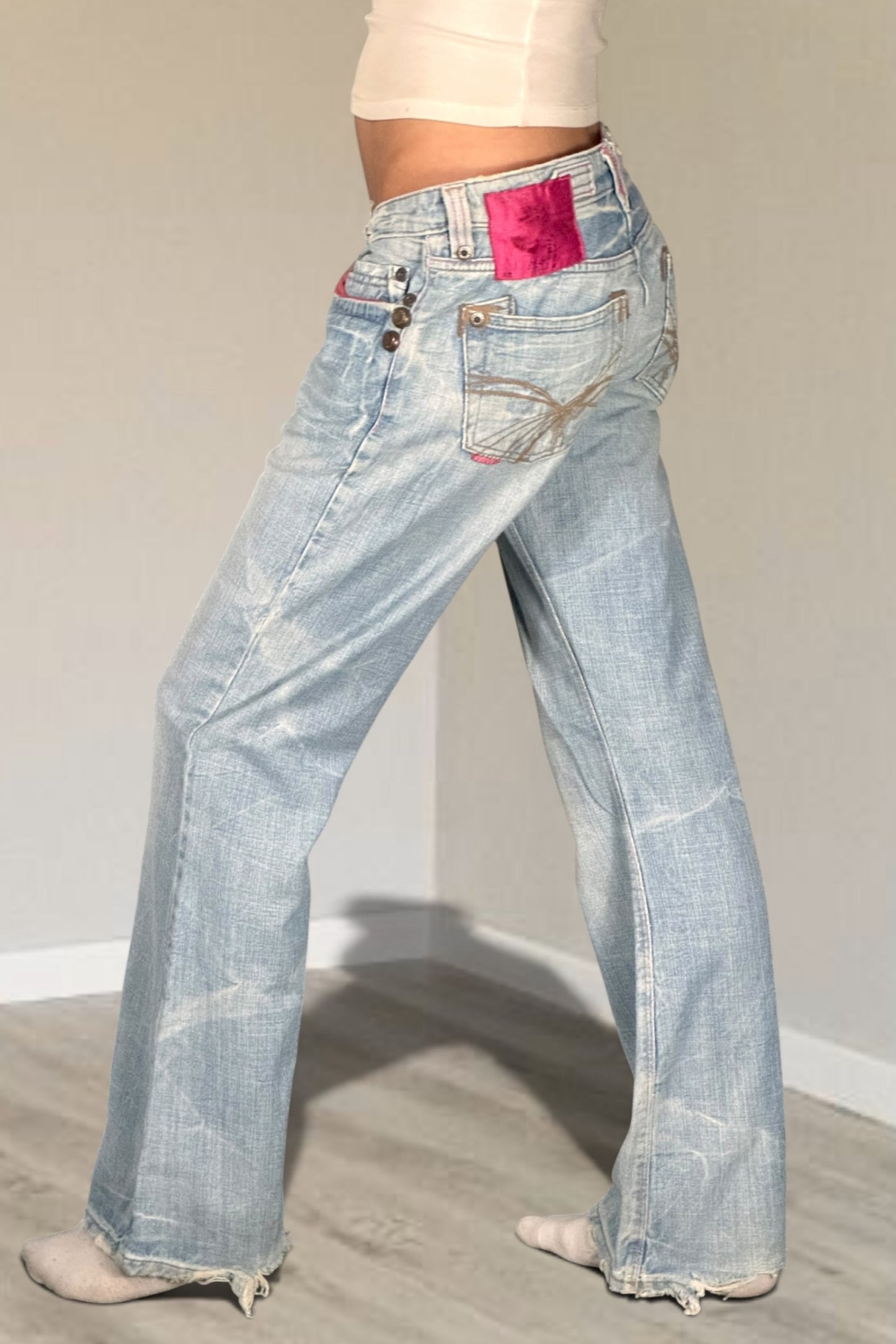 Lågmidjade jeans stl: M/L
