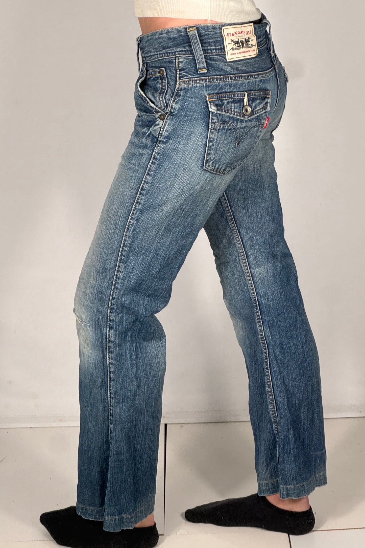 Lågmidjade jeans stl: XS
