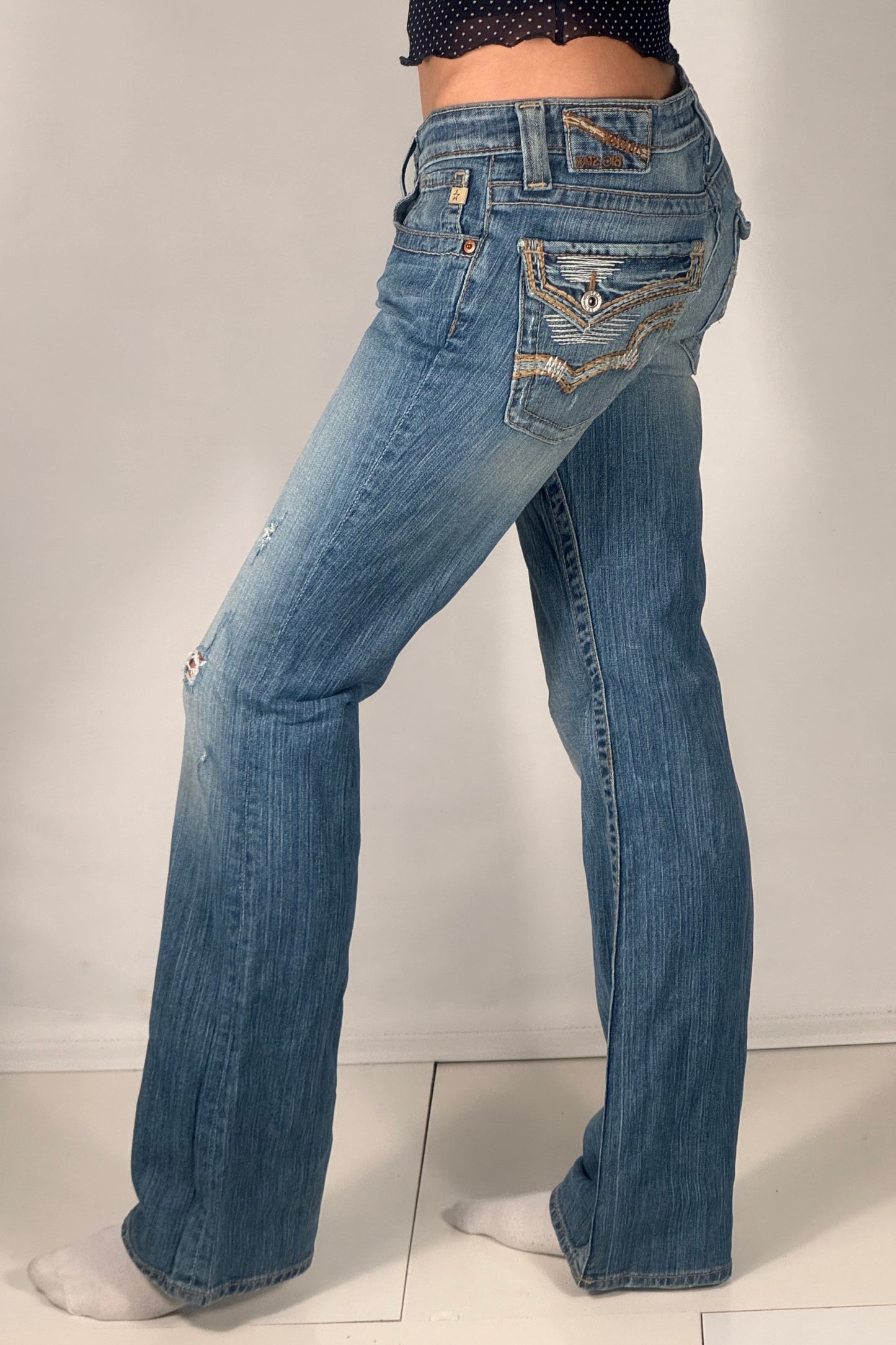 Lågmidjade jeans stl: S