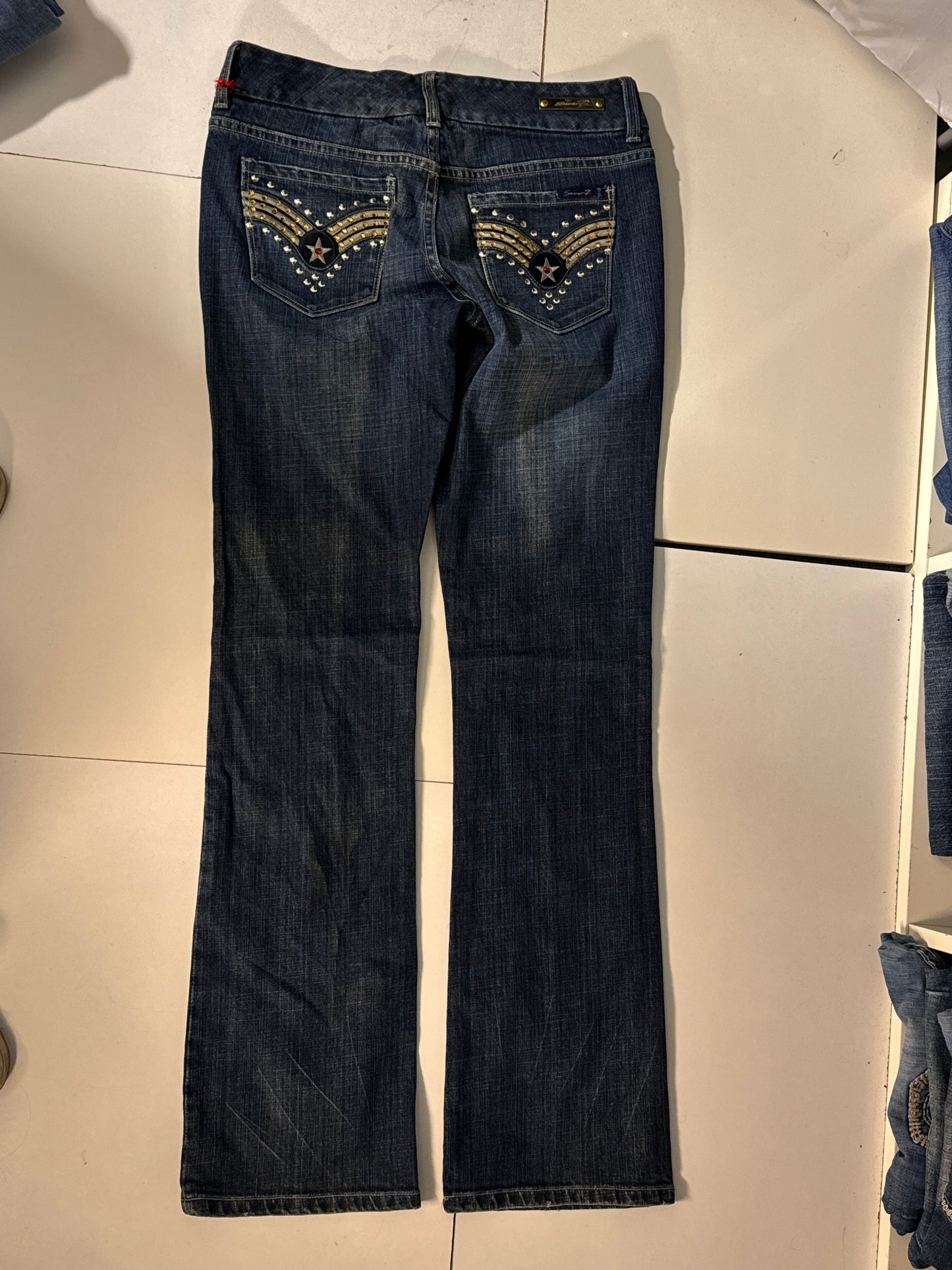 Lågmidjade jeans stl: S