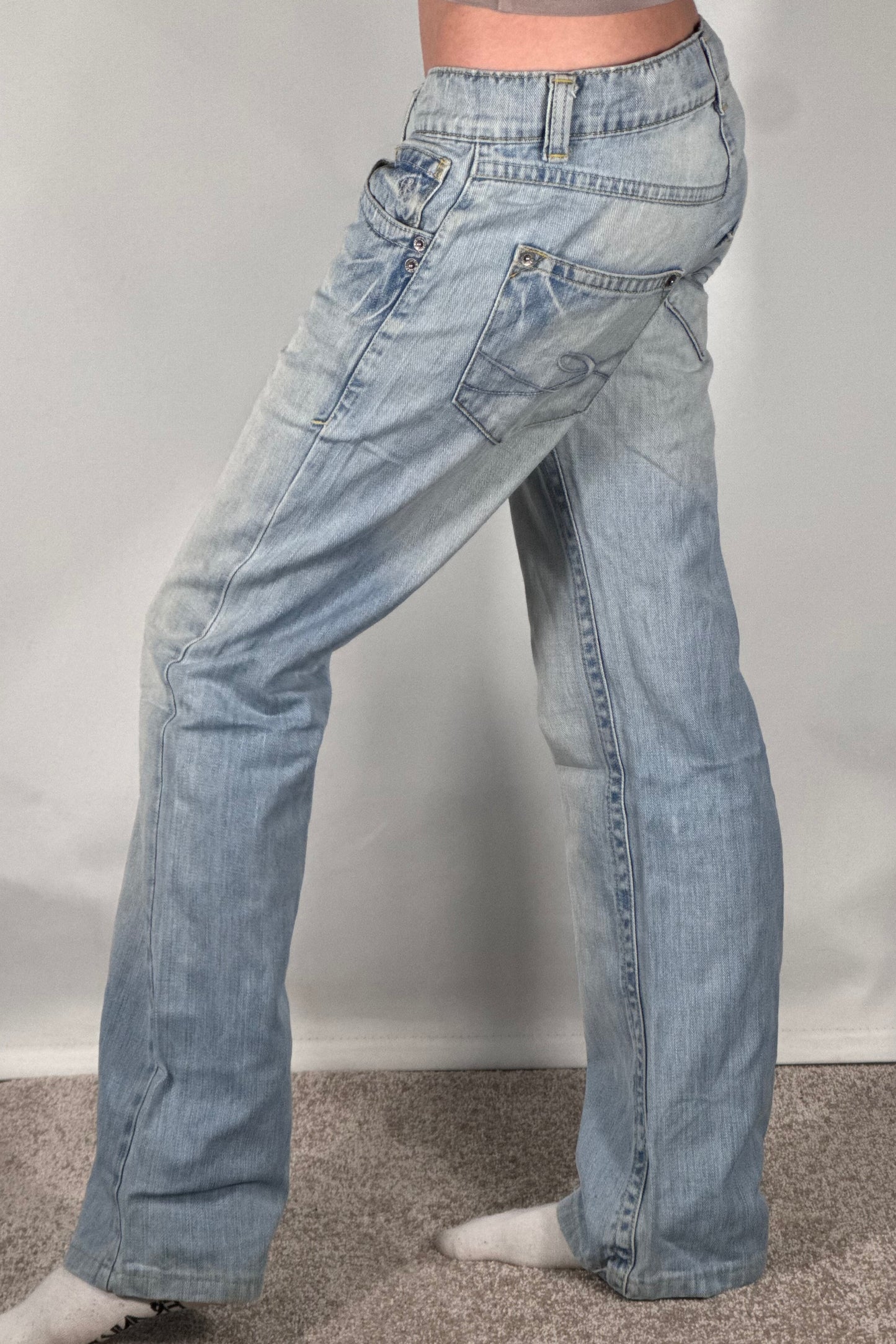 Lågmidjade jeans stl: S