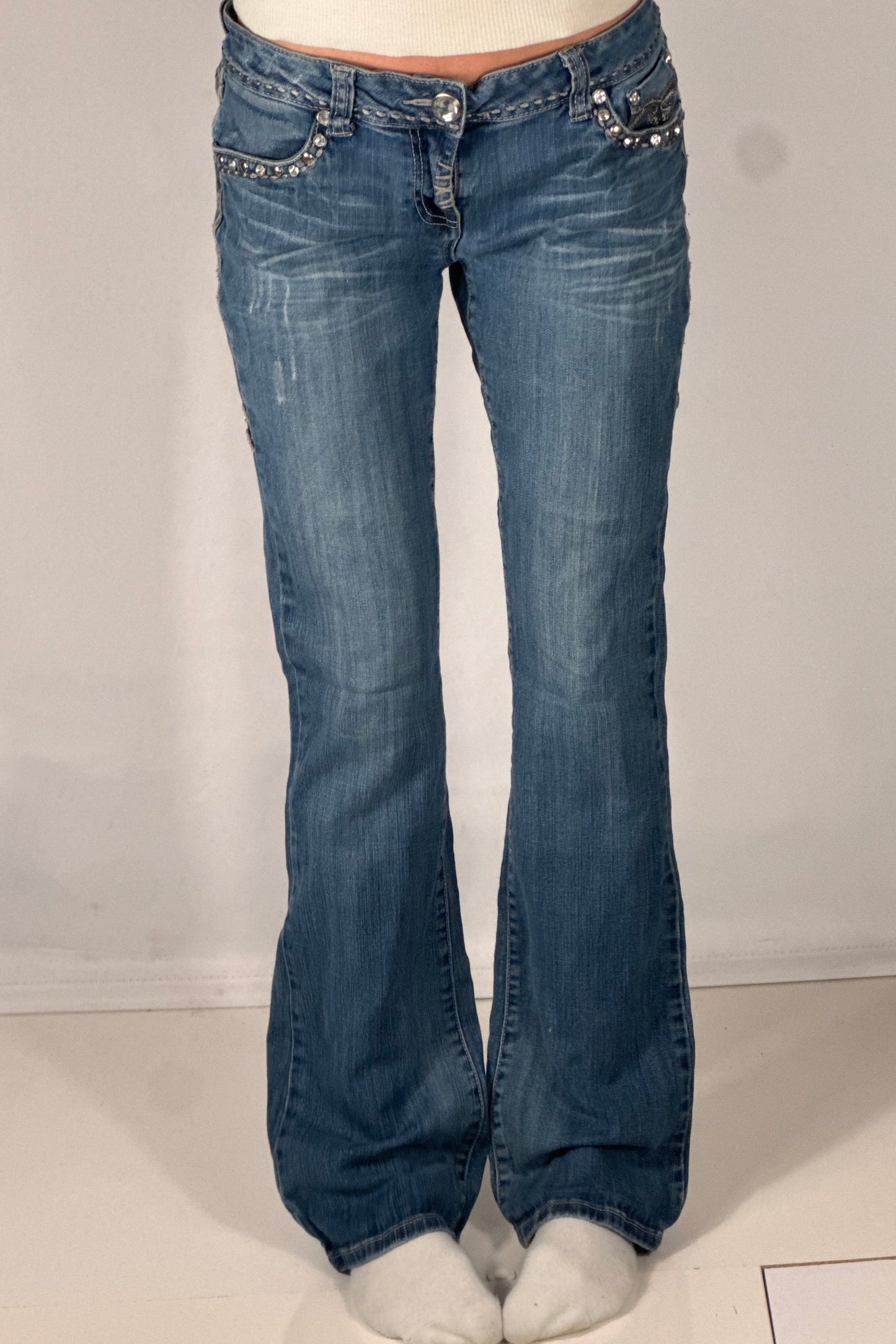 Lågmidjade jeans stl: S
