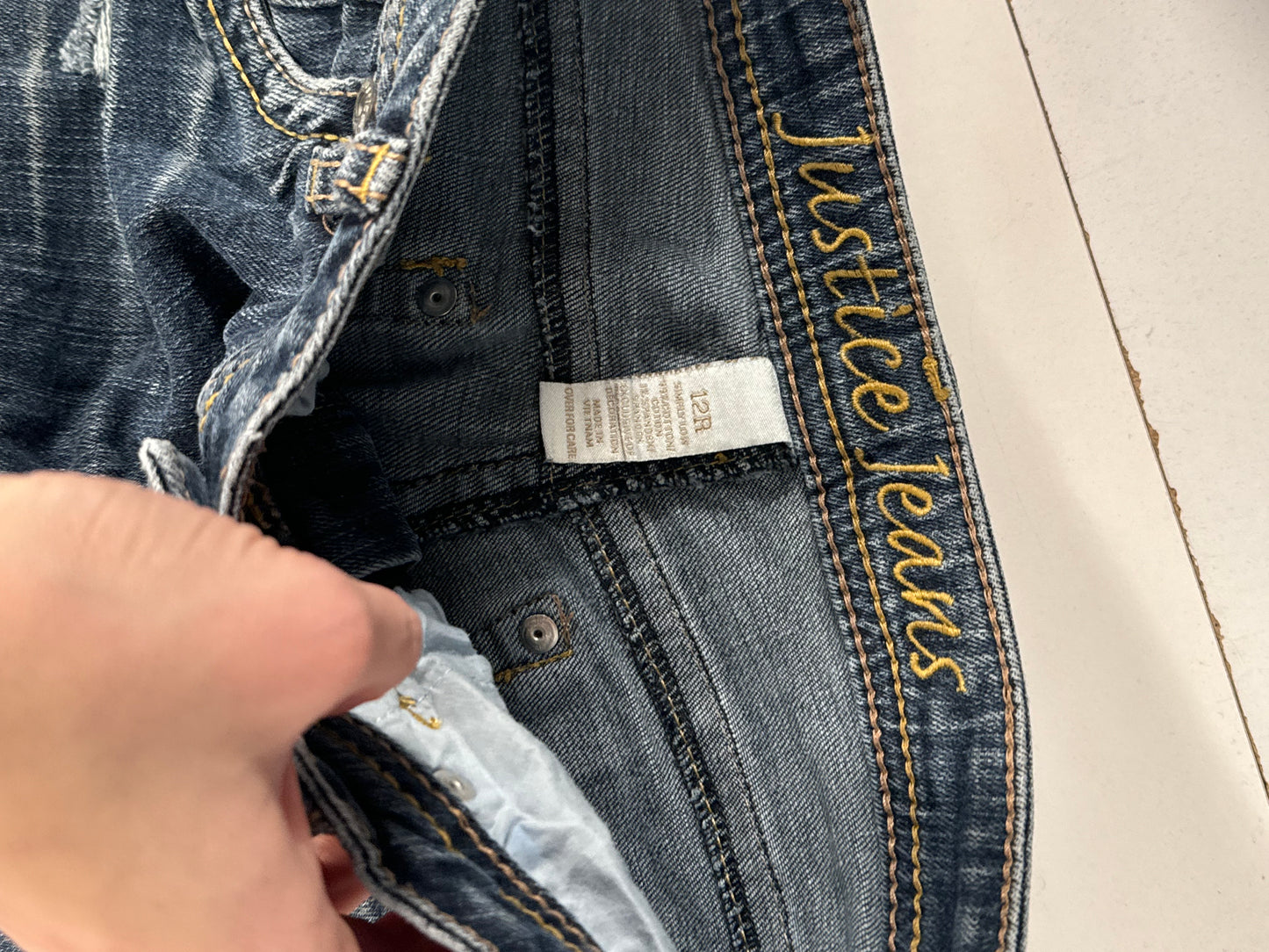 Lavlivede jeans str: XXS