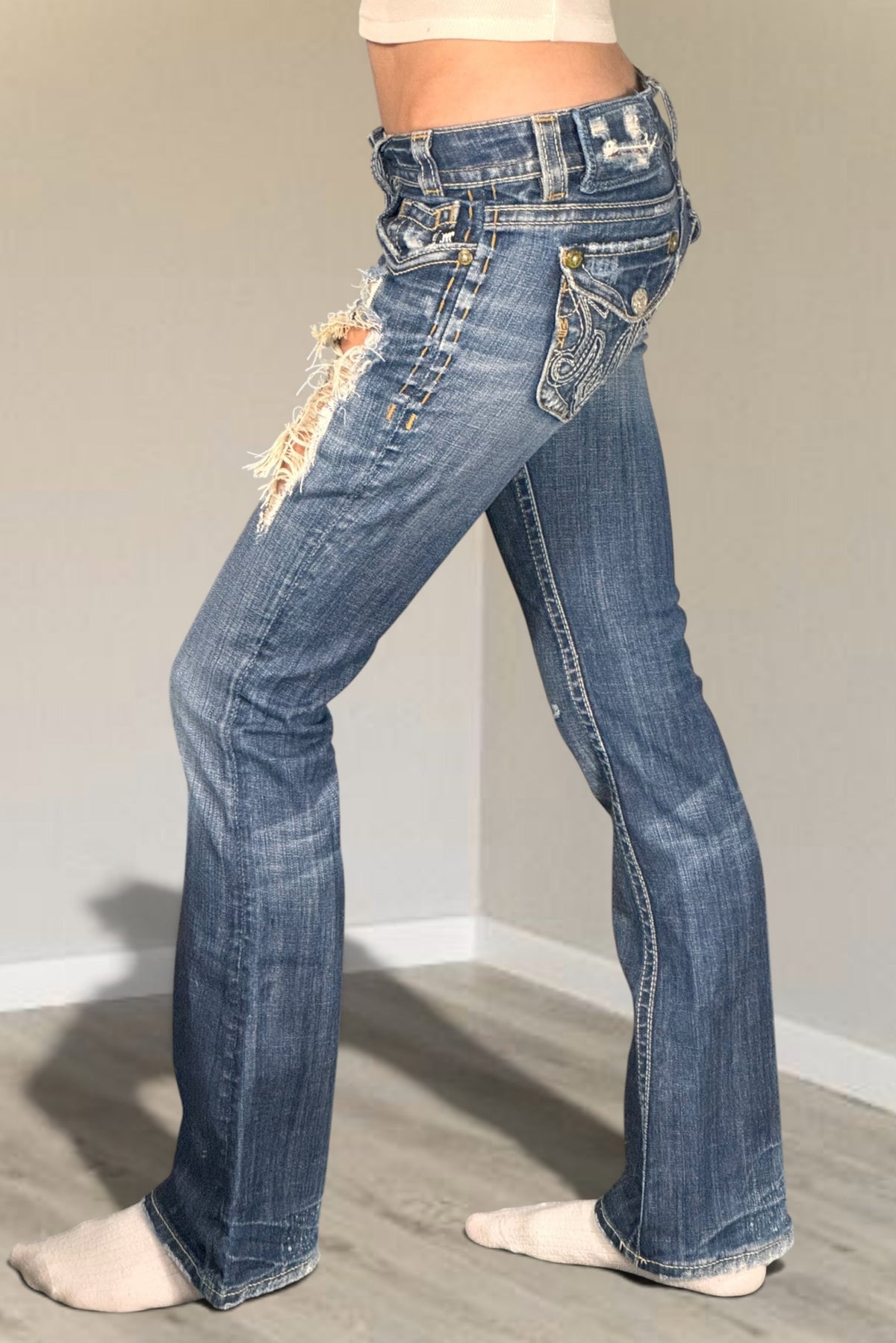 Lågmidjade jeans stl: XS