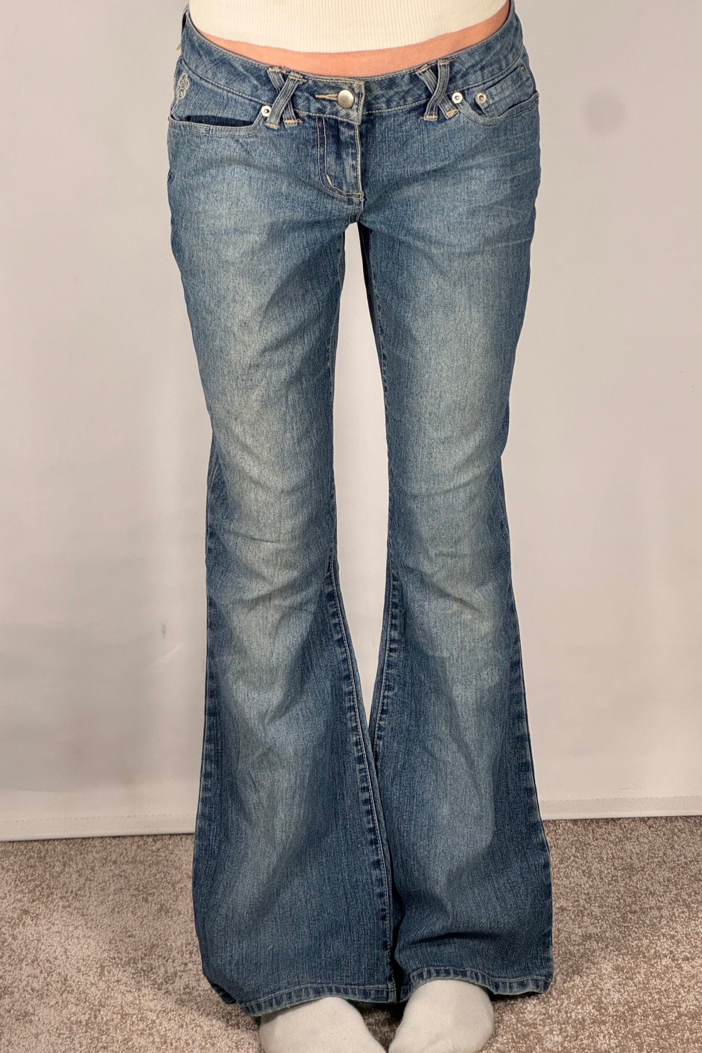 Lågmidjade jeans stl: S