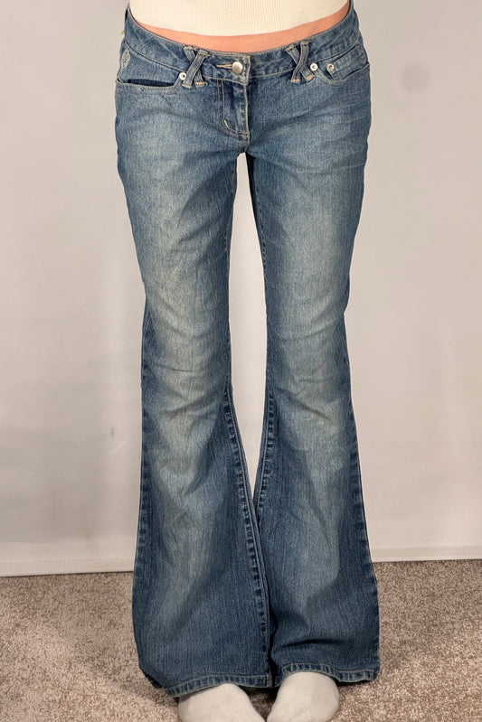 Lavtaljede jeans str: S