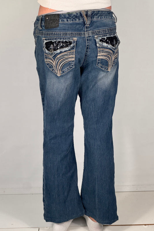 Lågmidjade jeans stl: S