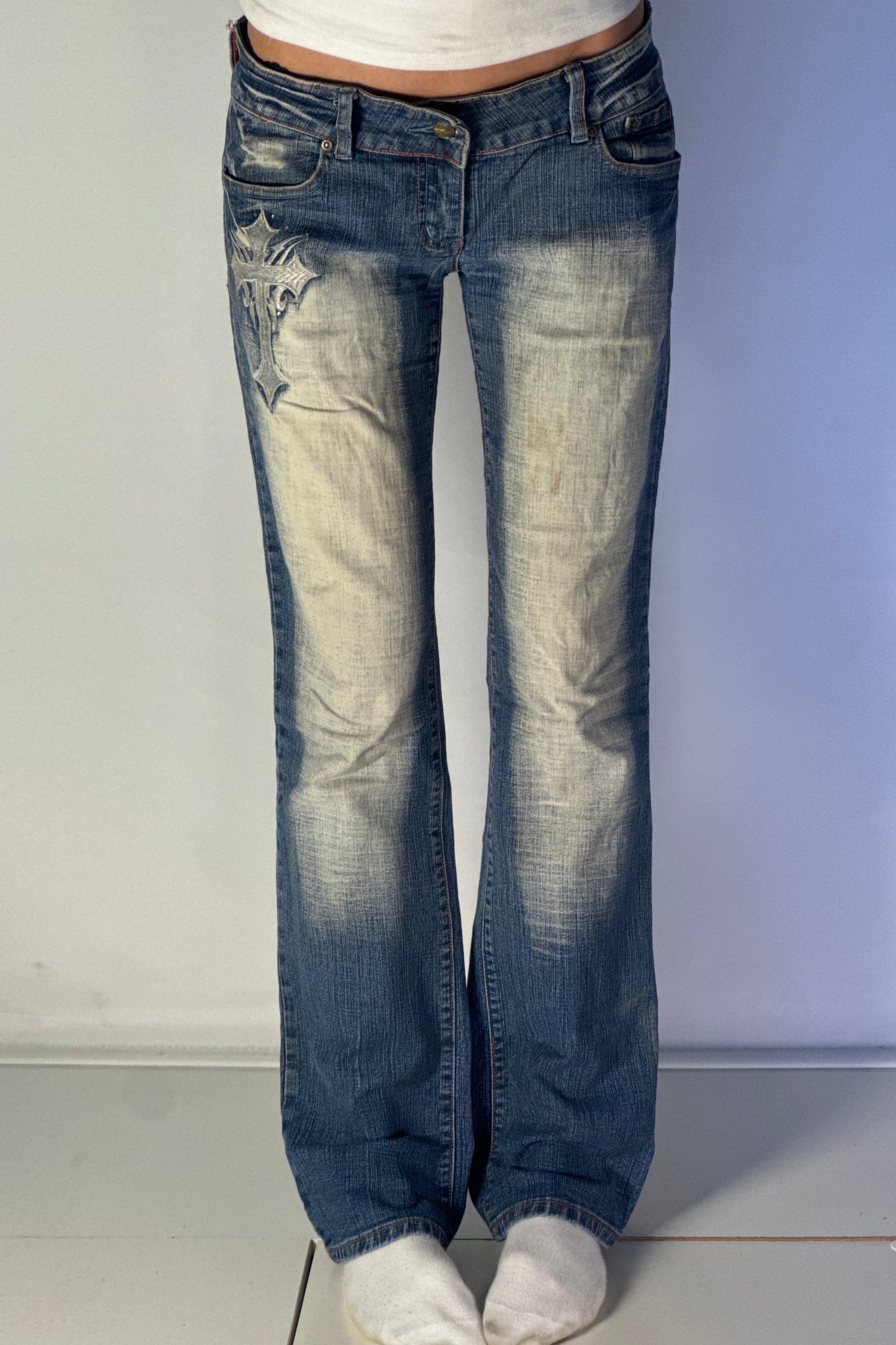 Lågmidjade jeans stl: S