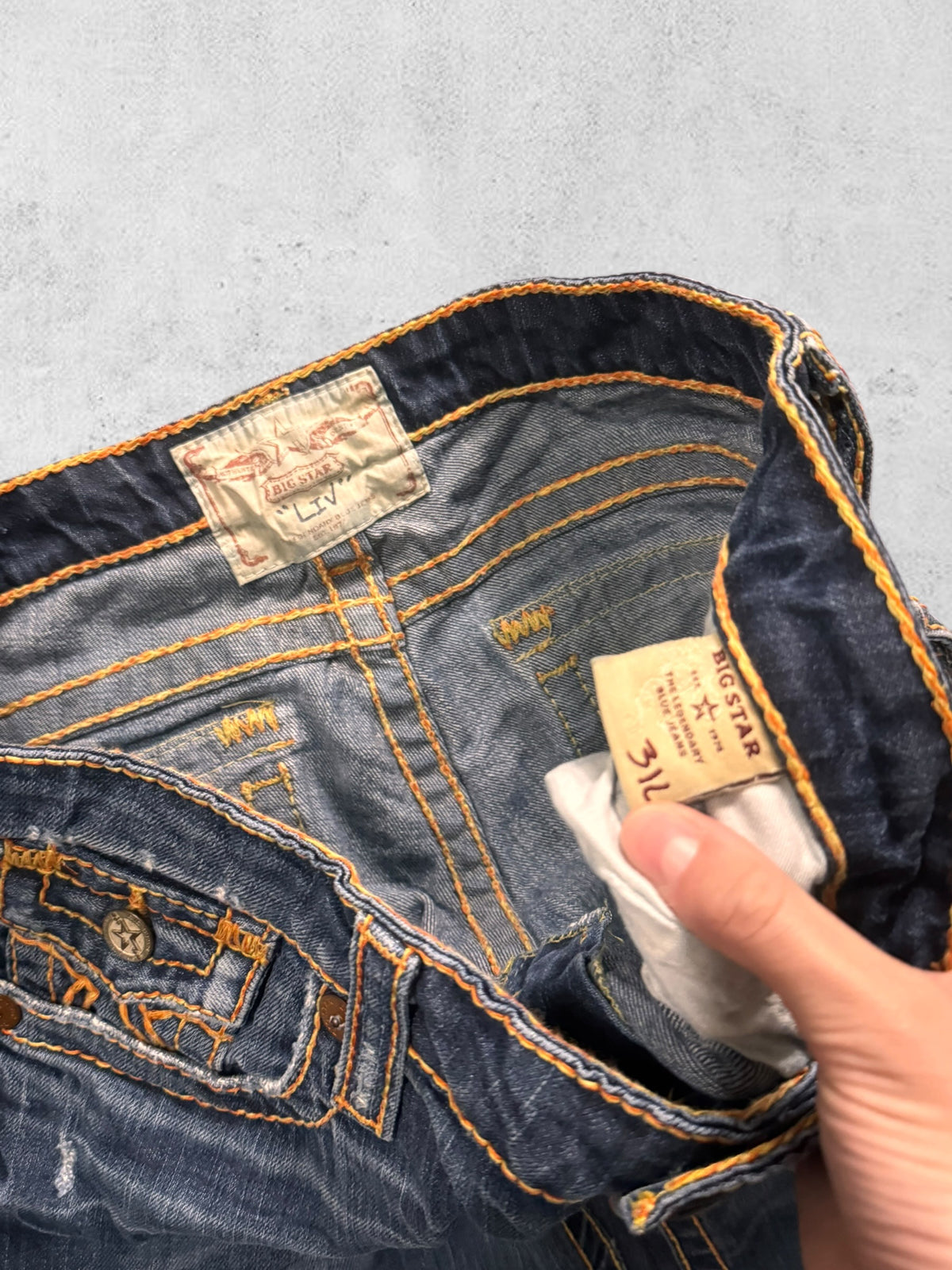 Lågmidjade jeans stl: L