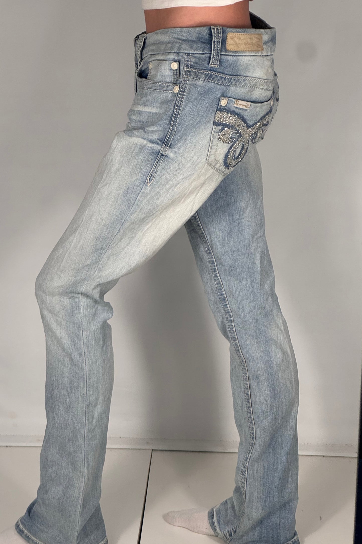 Lågmidjade jeans stl: M