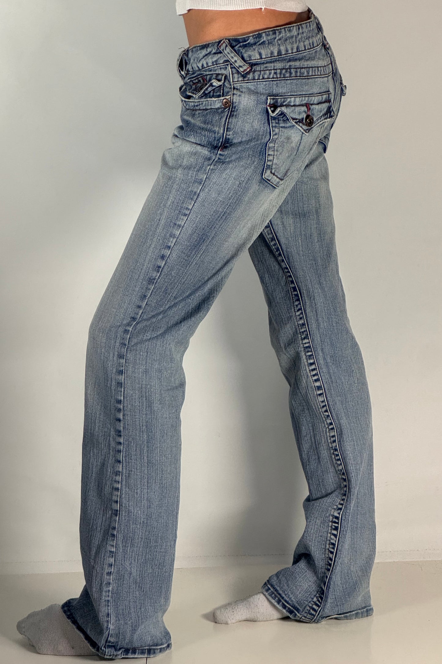 Lågmidjade jeans stl: S