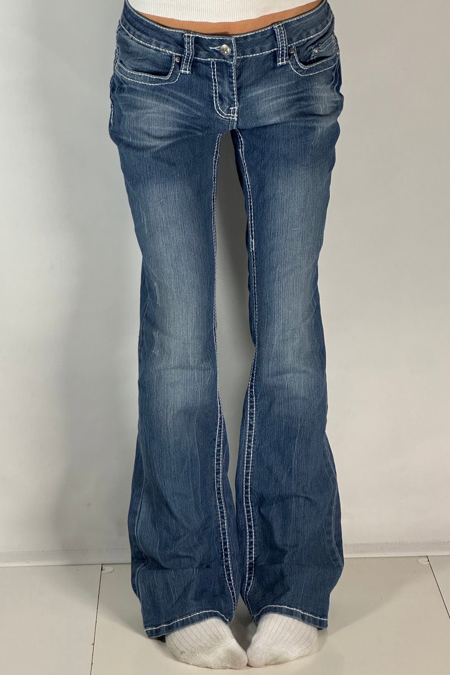 Lågmidjade jeans stl: S