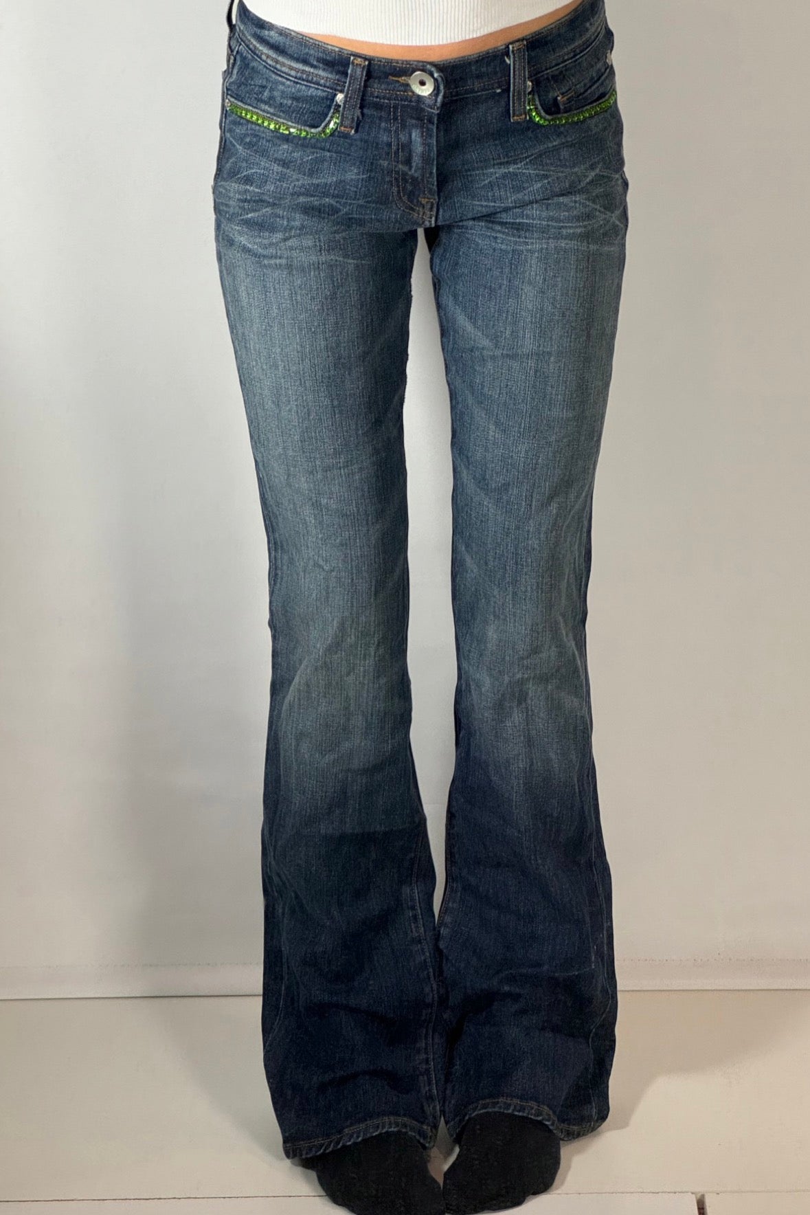 Lågmidjade jeans stl: XS