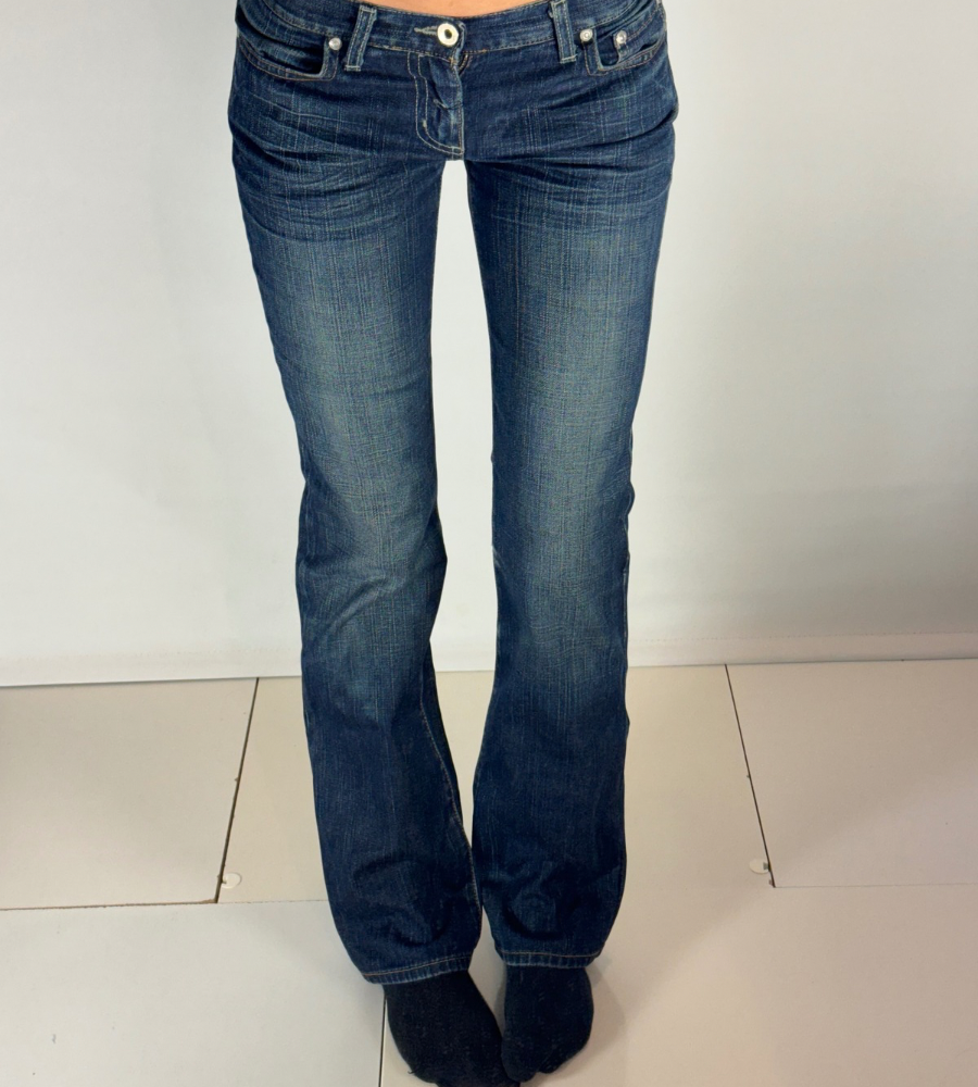 Lågmidjade jeans–stl: XS