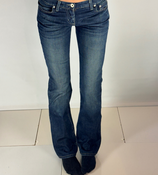 Lågmidjade jeans–stl: XS