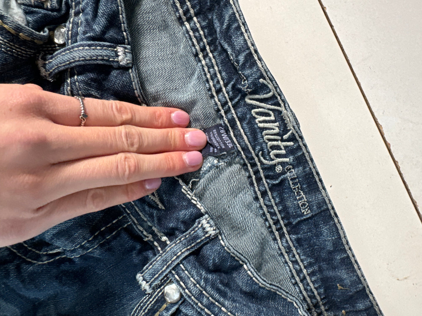 Lågmidjade jeans stl: S