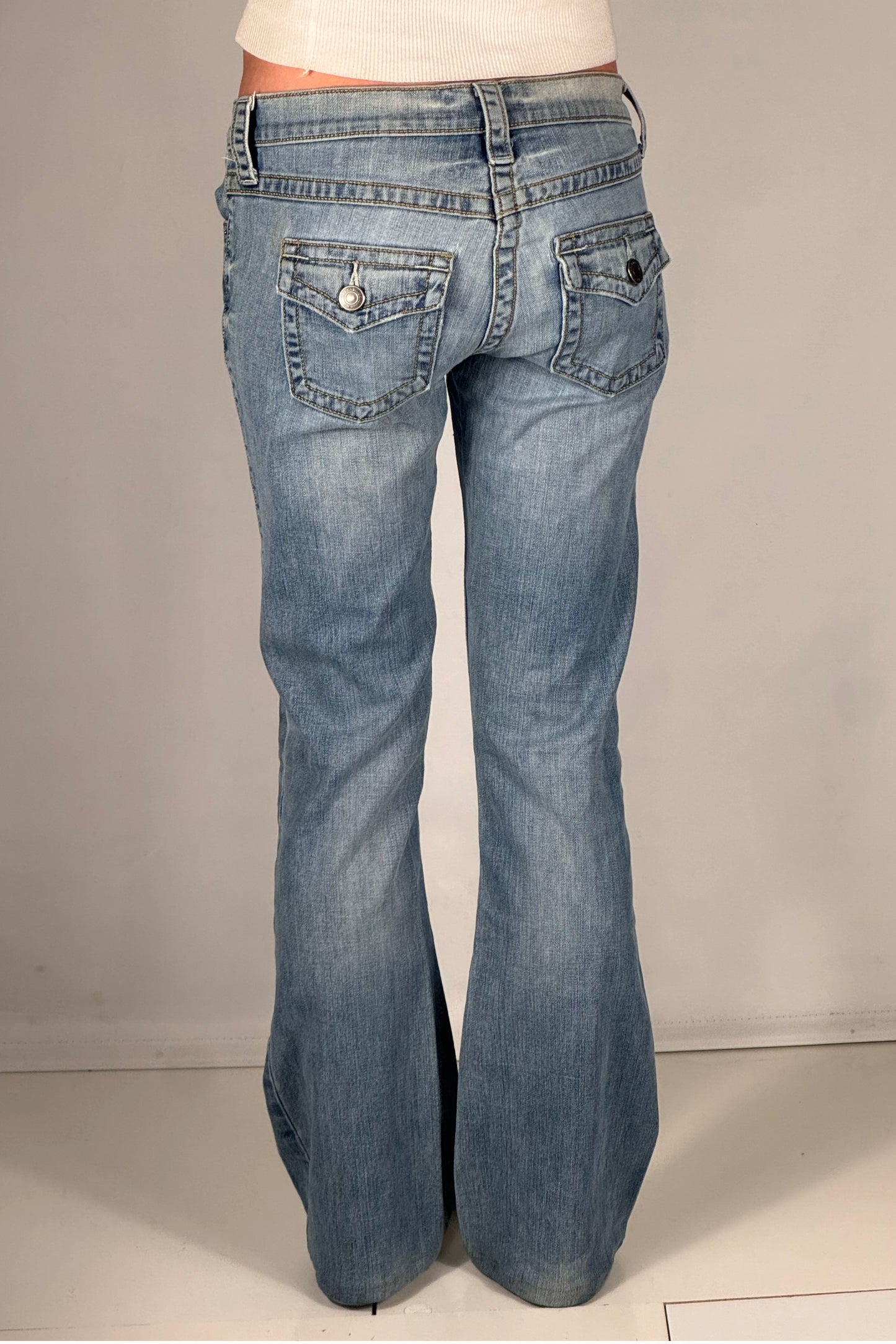 Lavtaljede jeans str: S