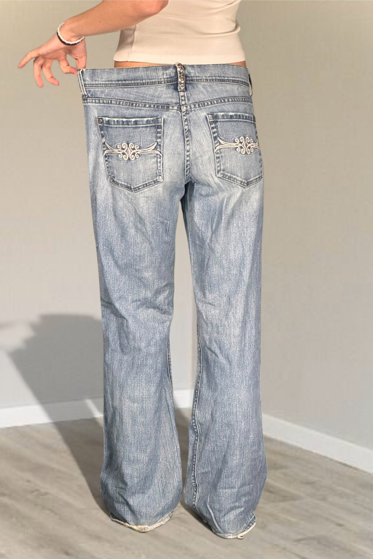 Lågmidjade jeans stl: M