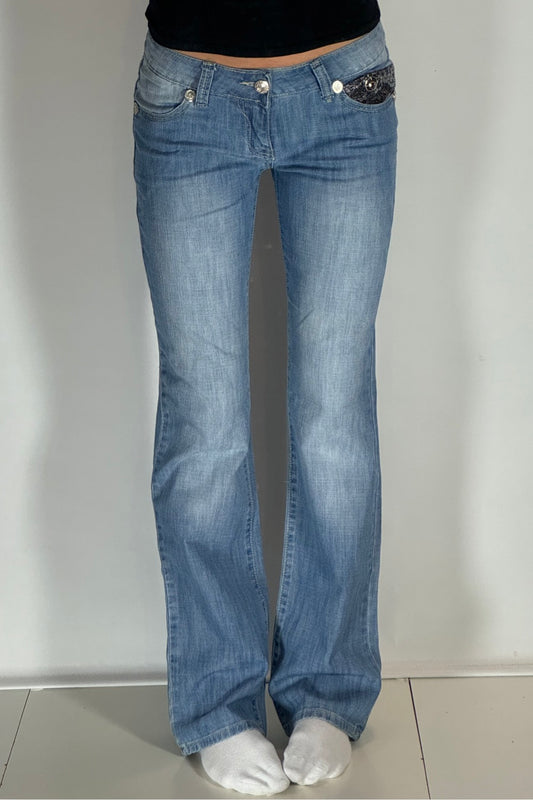 Lågmidjade jeans stl: S