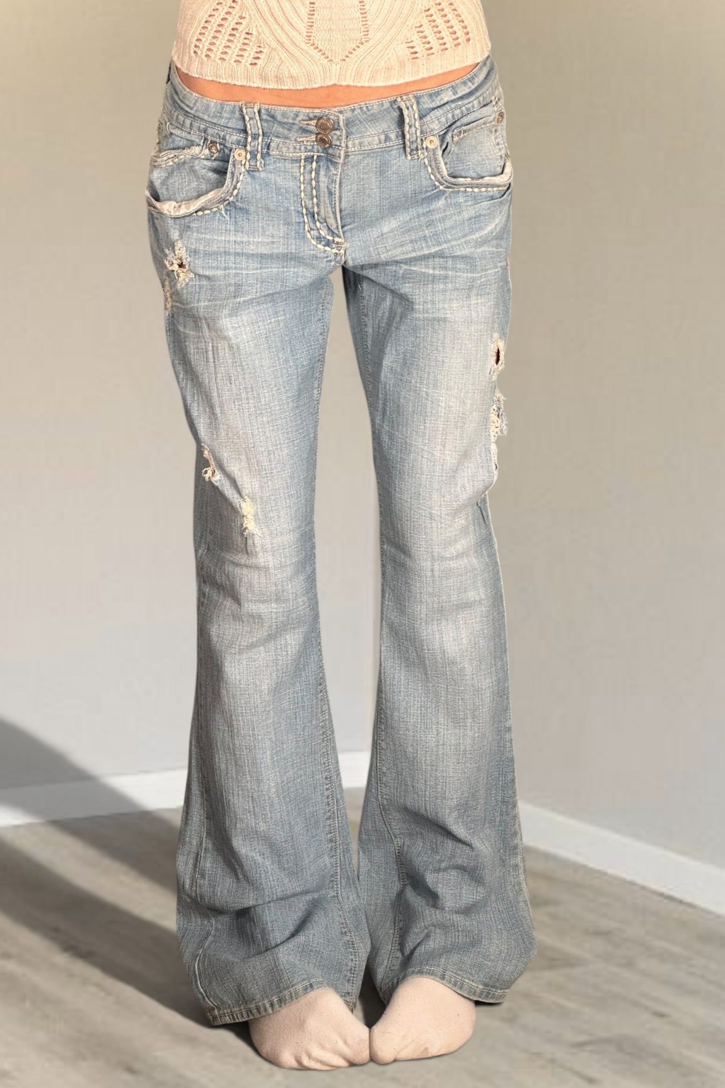 Lågmidjade jeans stl: M