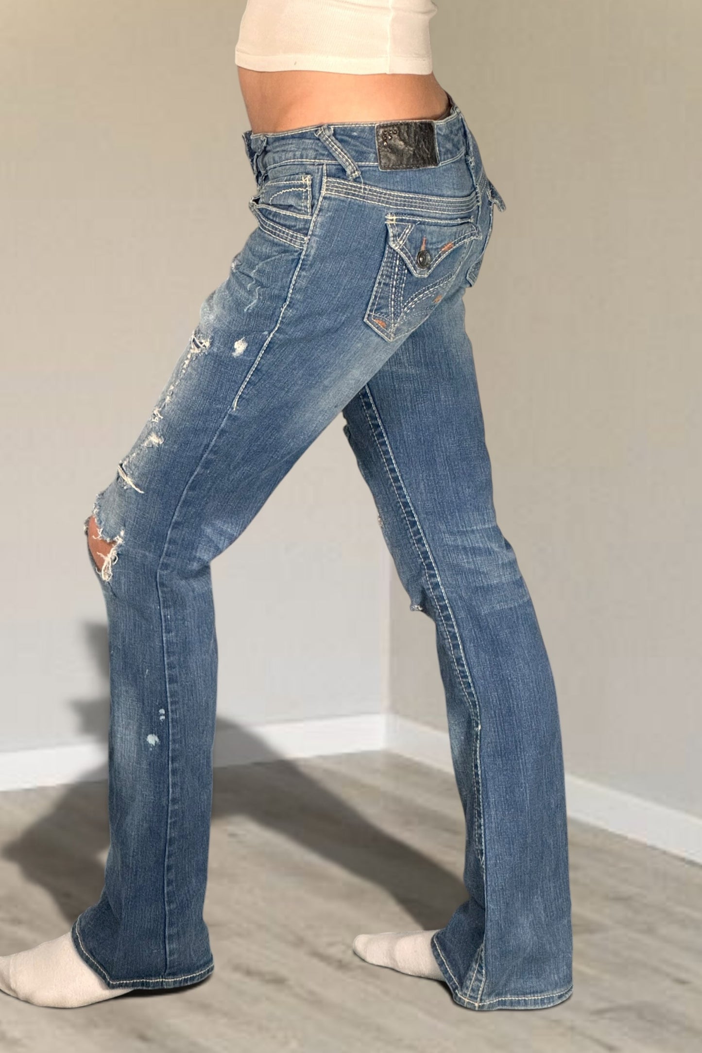 Lågmidjade jeans stl: XS/S