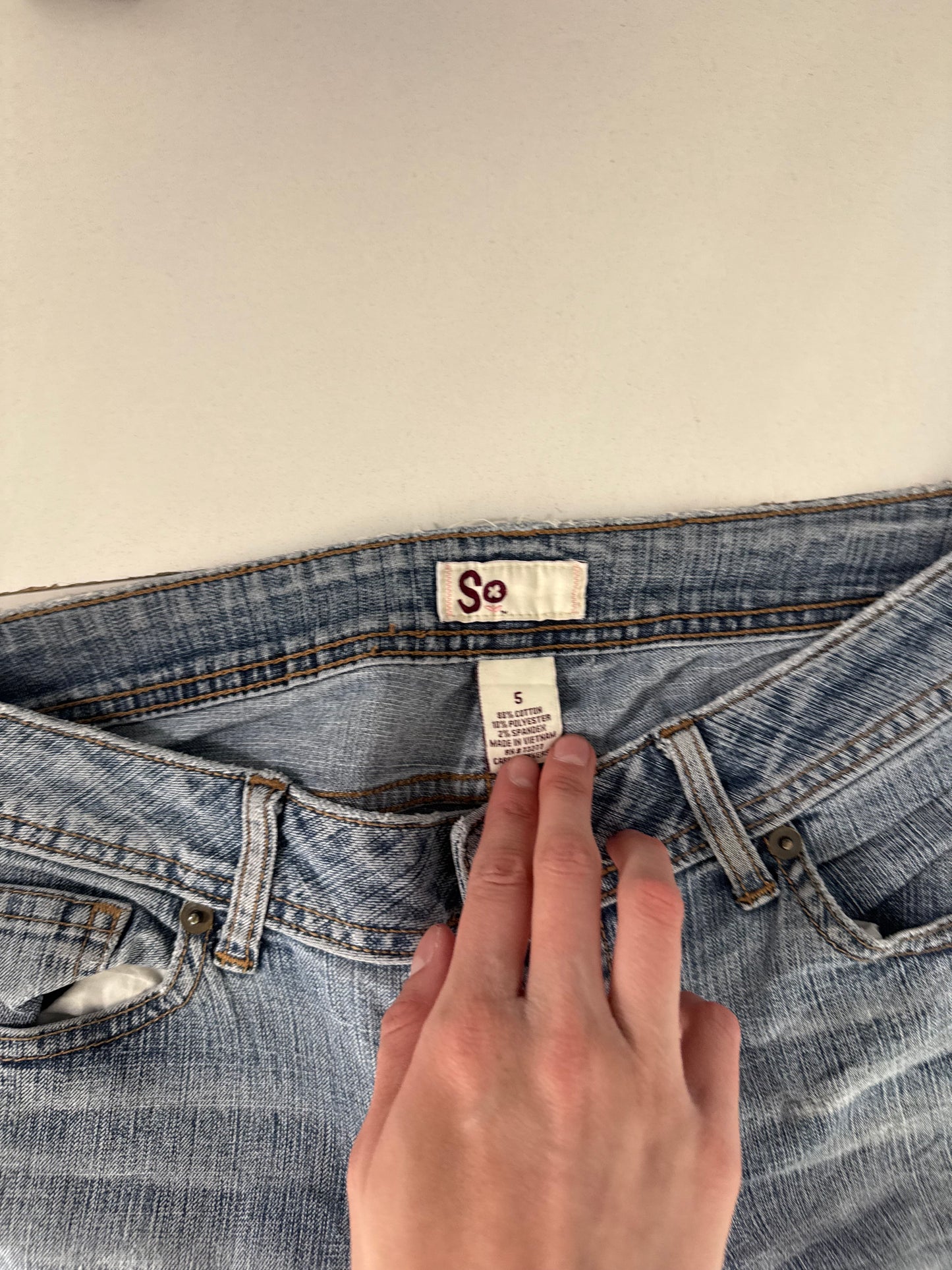 Lågmidjade jeans stl: S