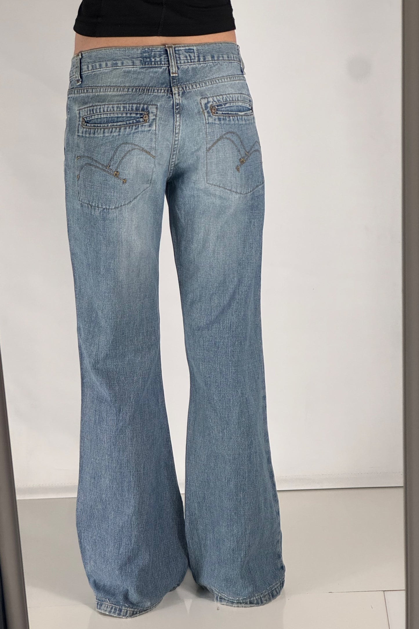 Lavtaljede jeans str: S