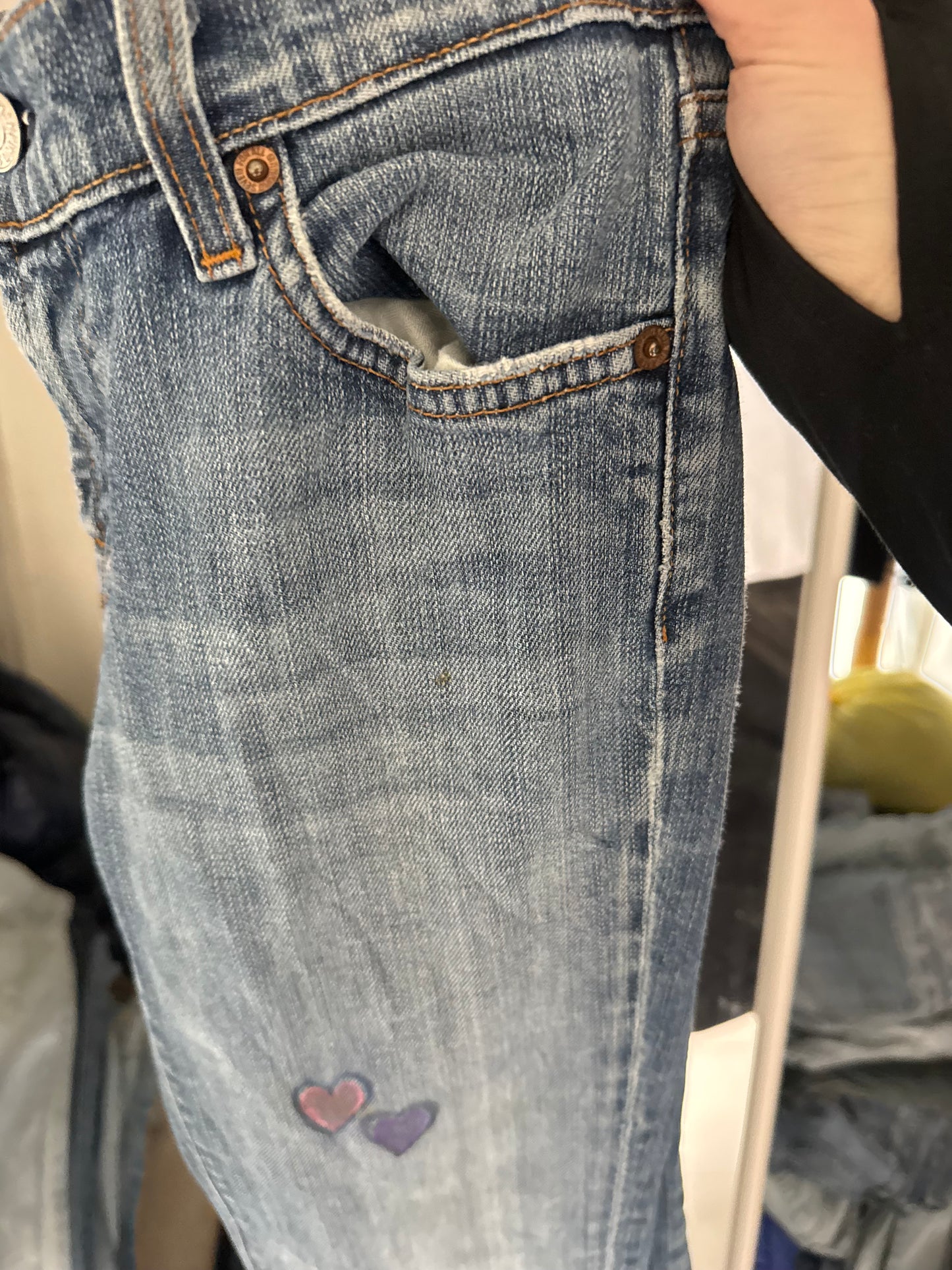 Lågmidjade jeans stl: XS