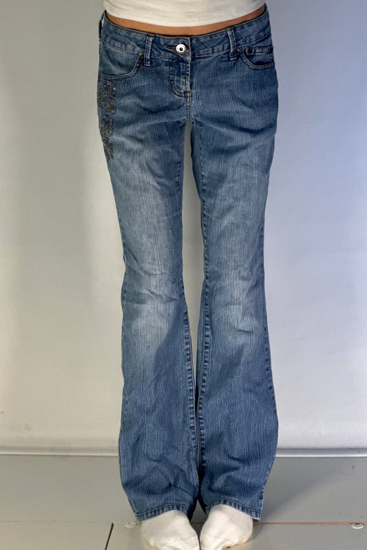 Lågmidjade jeans stl: S