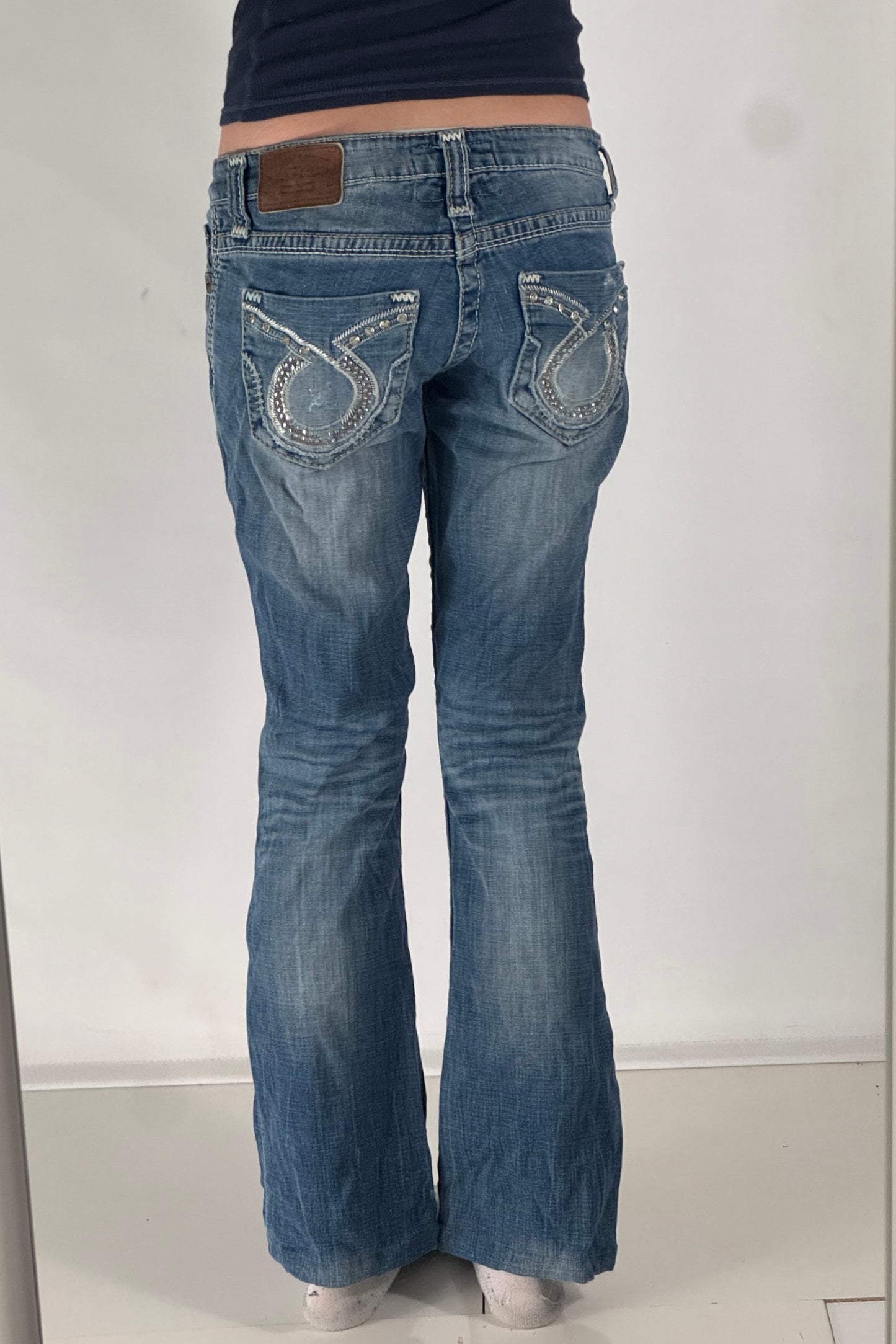 Lågmidjade jeans stl: S
