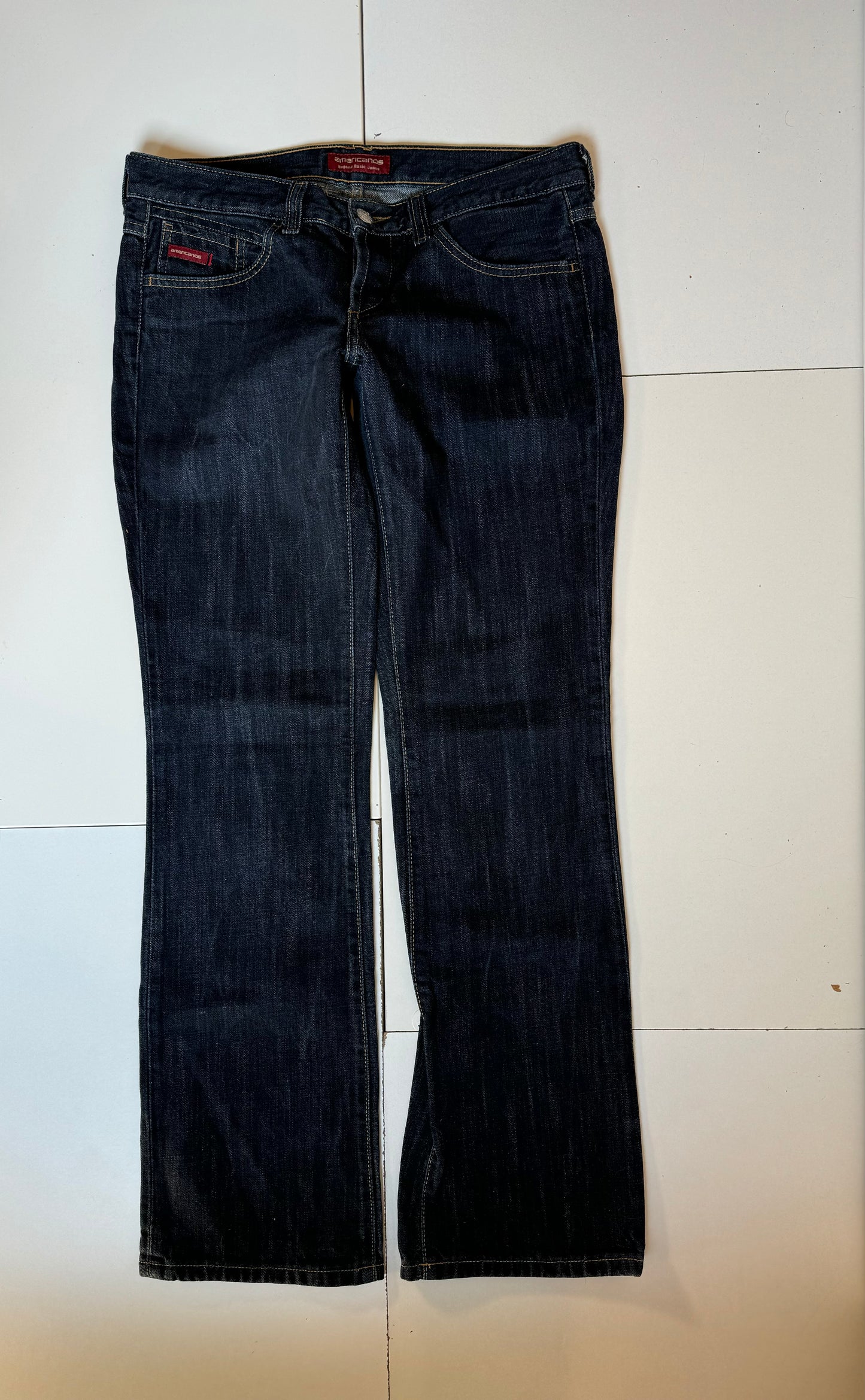 Lågmidjade jeans–stl: S