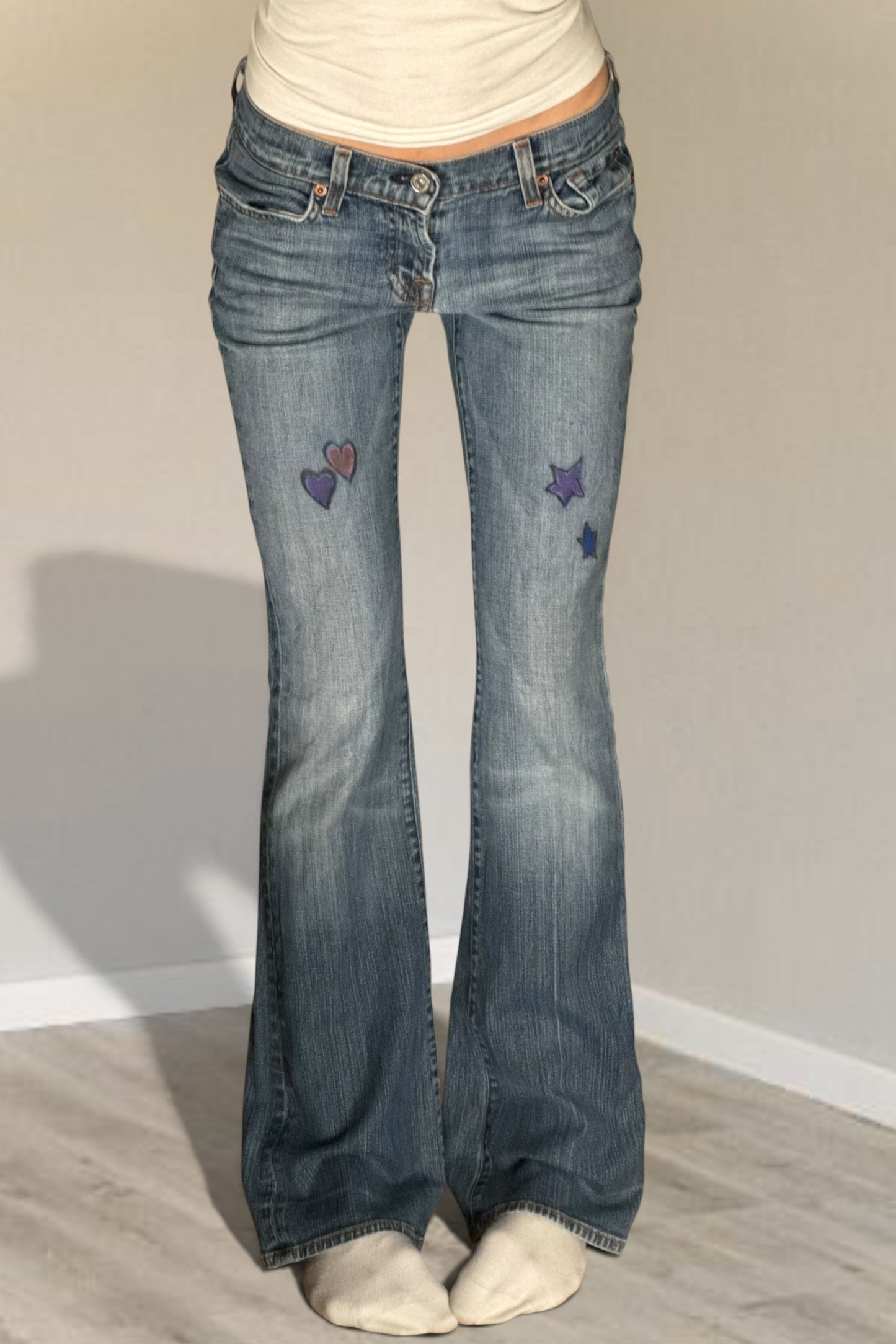 Lågmidjade jeans stl: XS