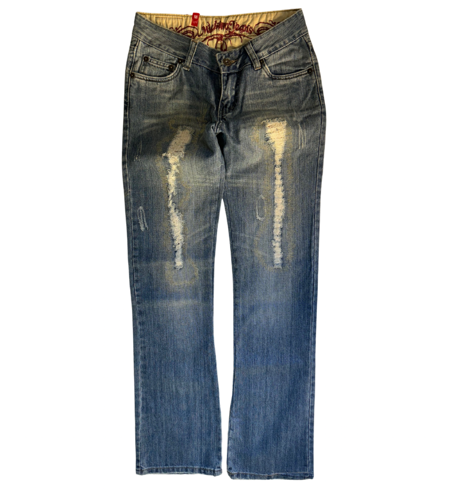 Lågmidjade jeans–stl: XXS