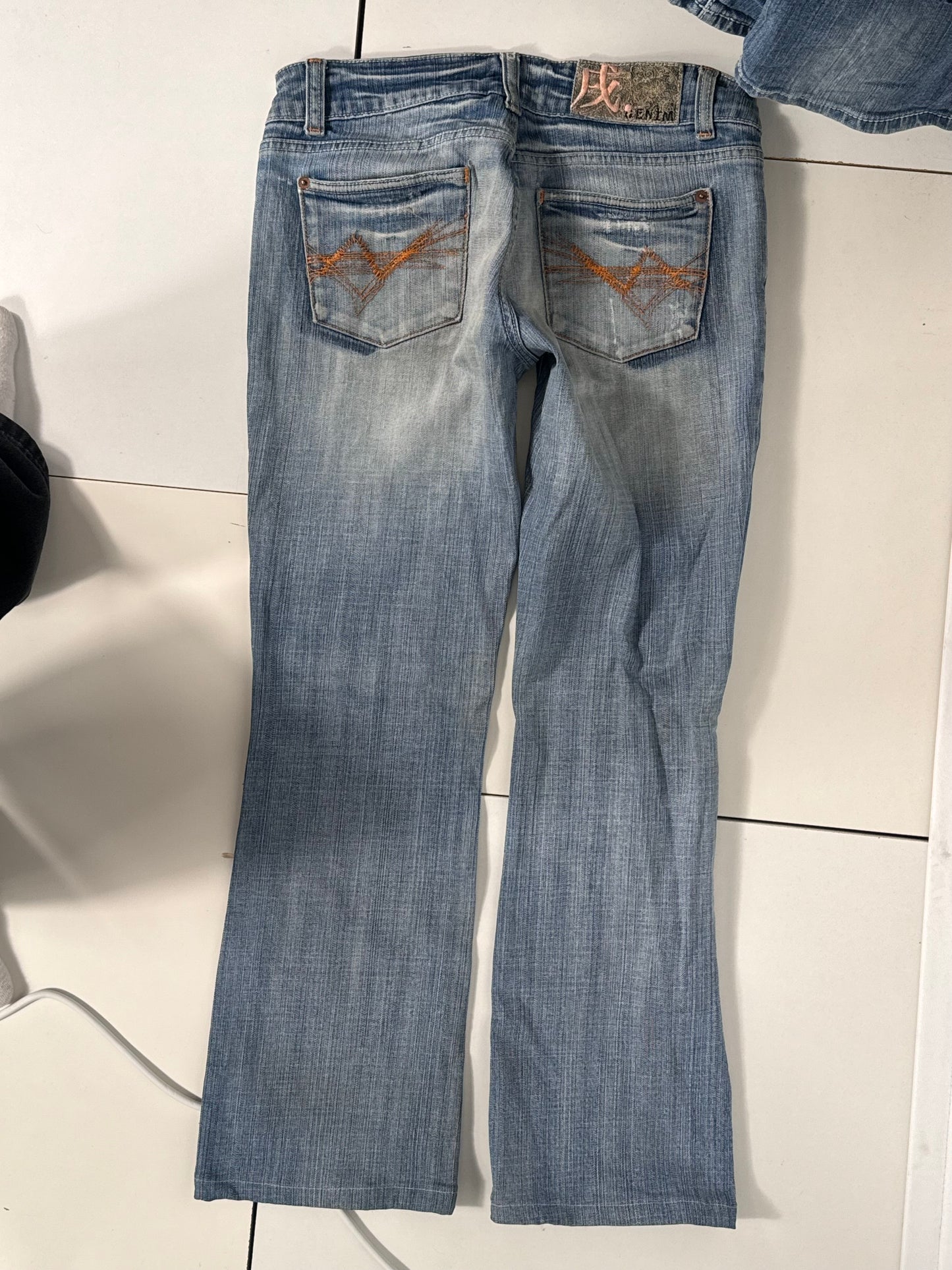 Lavtaljede jeans str: S