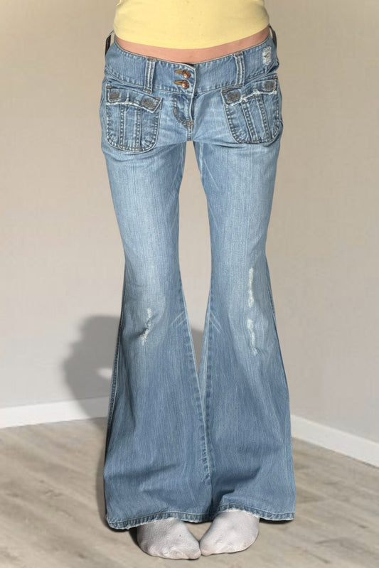 Lågmidjade jeans stl: S