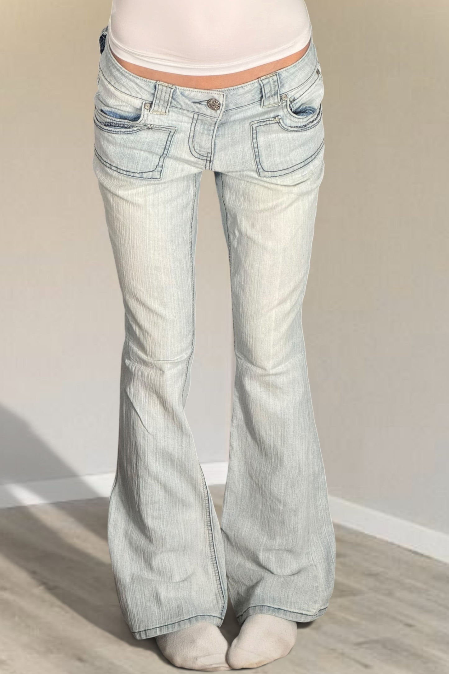 Lågmidjade jeans stl: S
