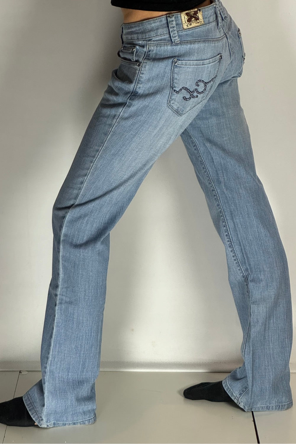 Lågmidjade jeans stl: S